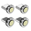 Replacement Magnetic Tips 4‑Pack for BIG+ 100W Magnetic USB‑C Cables – Round 16‑Pin (2× Type‑C & 2× i‑Device) - The Big Plus Store