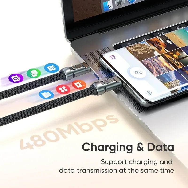 240W USB‑C Lanyard Charging Cable – 0.3M Wearable PD Fast Charger with Anti‑Loss Neck/Wrist Strap - The Big Plus Store