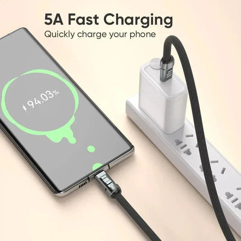240W USB‑C Lanyard Charging Cable – 0.3M Wearable PD Fast Charger with Anti‑Loss Neck/Wrist Strap - The Big Plus Store