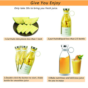 Personal Blender USB Rechargeable with 4 Large Blades for Smoothies and Shakes - The Big Plus Store