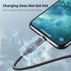 Magnetic Fast Charging Cable 540° Rotating Heads Compatible Charger for IOS & Android Devices - The Big Plus Store