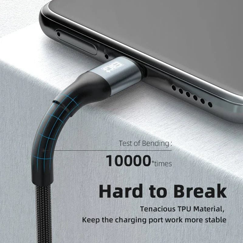 The BIG+ Store USB Cables BIG+ USB‑C to USB‑C Cable 2‑Pack (2M) – 60W PD Fast Charging, 3A Nylon Braided, 480Mbps Data Transfer