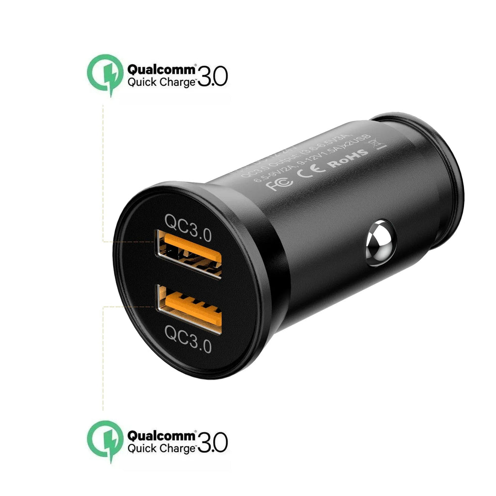 The BIG+ Store USB Car Chargers Metal Dual USB Car Charger – 4.8A Fast Charging, Smart IC Protection, Compact Alloy Design  BIG+