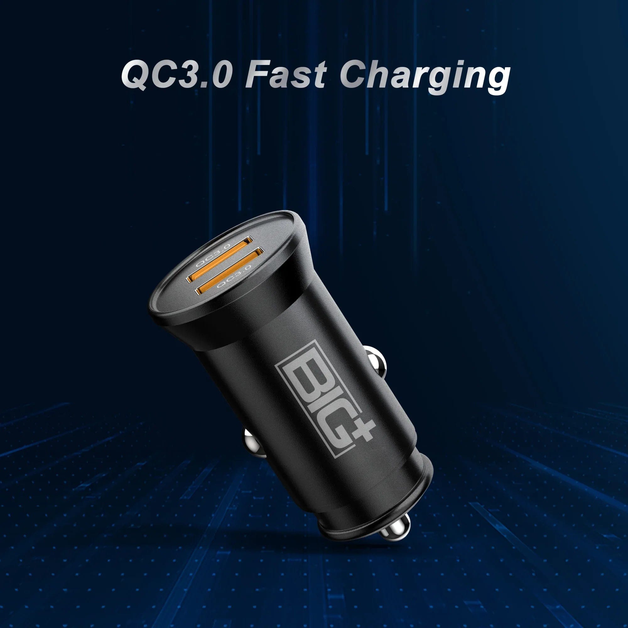 The BIG+ Store USB Car Chargers Metal Dual USB Car Charger – 4.8A Fast Charging, Smart IC Protection, Compact Alloy Design  BIG+